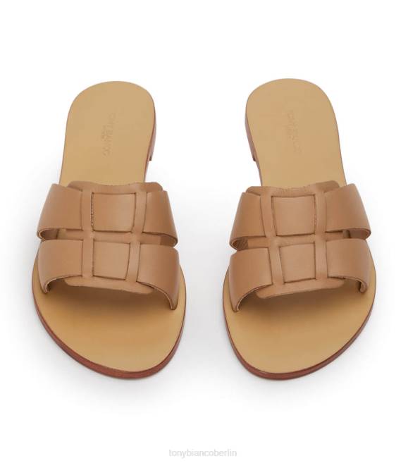 Sandalen| de Tony Bianco Frauen Wohnungen erzwingen Kamel 4624612